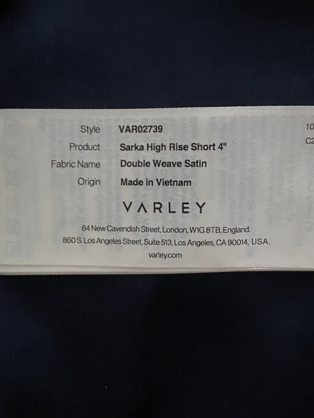 Varley Sarka High-Rise Short 4" NWOT - Picture 10 of 10